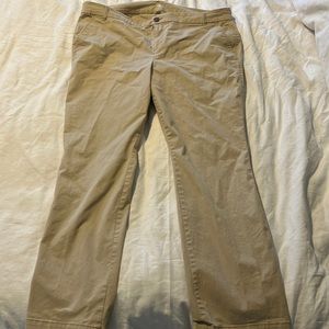 Boot cut khaki pant